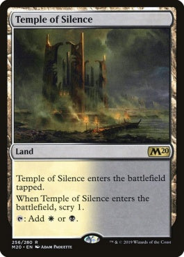 naokuroshop MTG [M20][256][土地][R][EN][静寂の神殿/Temple of Silence] NM