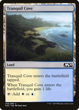 naokuroshop MTG [M20][259][土地][C][EN][平穏な入り江/Tranquil Cove] NM