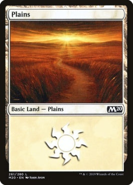 naokuroshop MTG [M20][261][土地][C][EN][平地/Plains] NM