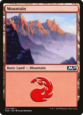 naokuroshop MTG [M20][274][土地][C][EN][山/Mountain] NM