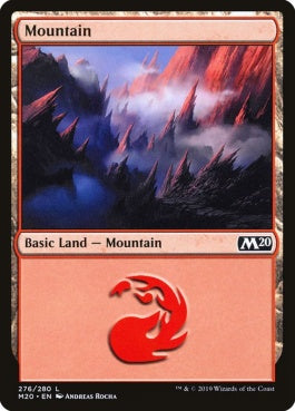 naokuroshop MTG [M20][276][土地][C][EN][山/Mountain] NM