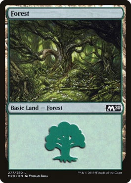 naokuroshop MTG [M20][277][土地][C][EN][森/Forest] NM