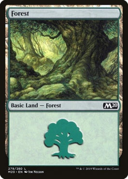 naokuroshop MTG [M20][279][土地][C][EN][森/Forest] NM