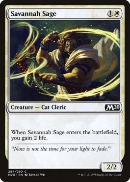 naokuroshop MTG [M20][284][白][C][EN][サバンナの賢者/Savannah Sage] NM