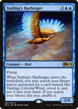 naokuroshop MTG [M20][289][青][R][EN][ヤンリンの先触れ/Yanling's Harbinger] NM