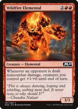 naokuroshop MTG [M20][297][赤][C][EN][野火の精霊/Wildfire Elemental] NM