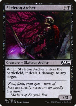 naokuroshop MTG [M20][324][黒][C][EN][骸骨射手/Skeleton Archer] NM