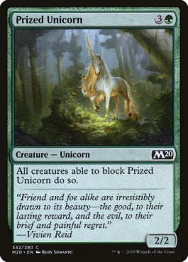 naokuroshop MTG [M20][342][緑][C][EN][尊き一角獣/Prized Unicorn] NM