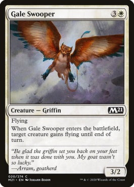 naokuroshop MTG [M21][020][白][C][EN][強風の急襲者/Gale Swooper] NM