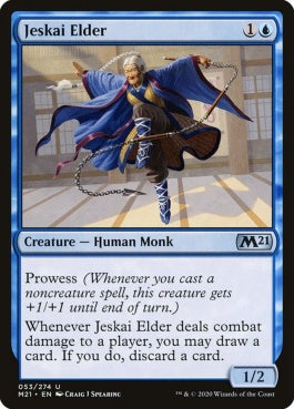 naokuroshop MTG [M21][053][青][U][EN][ジェスカイの長老/Jeskai Elder] NM