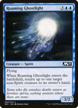 naokuroshop MTG [M21][065][青][C][EN][うろつく光霊/Roaming Ghostlight] NM