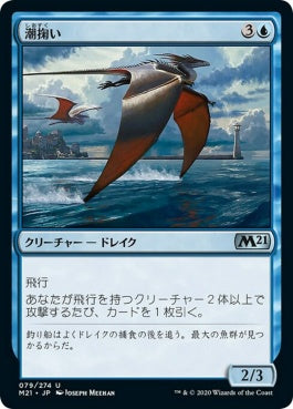 naokuroshop MTG [M21][079][青][U][JP][潮掬い/Tide Skimmer] NM