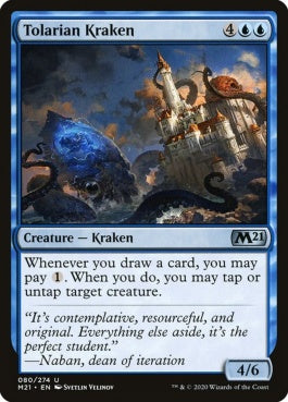 naokuroshop MTG [M21][080][青][U][EN][トレイリアのクラーケン/Tolarian Kraken] NM