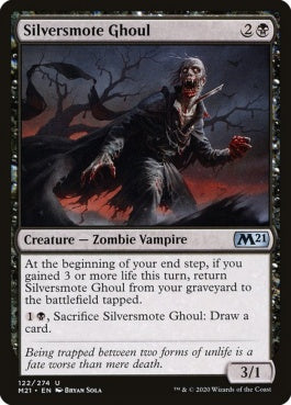 naokuroshop MTG [M21][122][黒][U][EN][銀打ちのグール/Silversmote Ghoul] NM