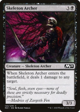 naokuroshop MTG [M21][123][黒][C][EN][骸骨射手/Skeleton Archer] NM