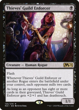 naokuroshop MTG [M21][125][黒][R][EN][盗賊ギルドの処罰者/Thieves' Guild Enforcer] NM