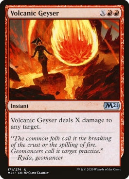 naokuroshop MTG [M21][171][赤][U][EN][溶岩噴火/Volcanic Geyser] NM