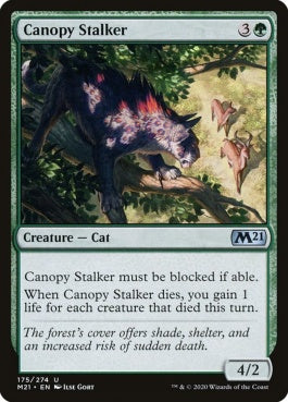 naokuroshop MTG [M21][175][緑][U][EN][梢の忍び寄り/Canopy Stalker] NM