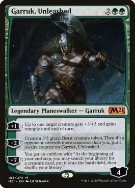 naokuroshop MTG [M21][183][緑][M][EN][解き放たれた者、ガラク/Garruk, Unleashed] NM