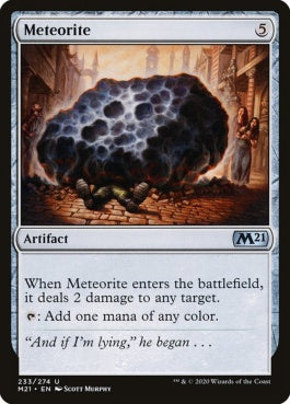 naokuroshop MTG [M21][233][茶][U][EN][隕石/Meteorite] NM