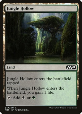 naokuroshop MTG [M21][247][土地][C][EN][ジャングルのうろ穴/Jungle Hollow] NM