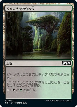 naokuroshop MTG [M21][247][土地][C][JP][ジャングルのうろ穴/Jungle Hollow] NM