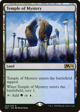 naokuroshop MTG [M21][254][土地][R][EN][神秘の神殿/Temple of Mystery] NM