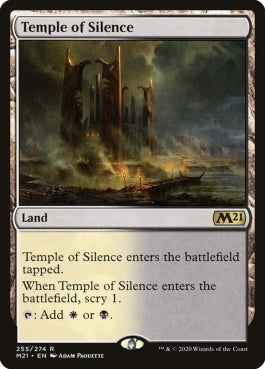 naokuroshop MTG [M21][255][土地][R][EN][静寂の神殿/Temple of Silence] NM