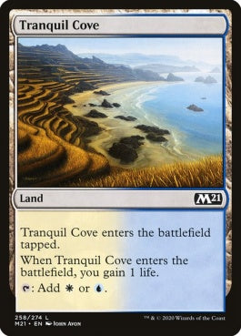 naokuroshop MTG [M21][258][土地][C][EN][平穏な入り江/Tranquil Cove] NM