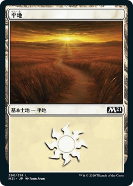 naokuroshop MTG [M21][260][土地][C][JP][平地/Plains] NM