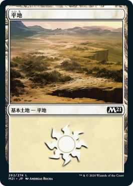 naokuroshop MTG [M21][262][土地][C][JP][平地/Plains] NM