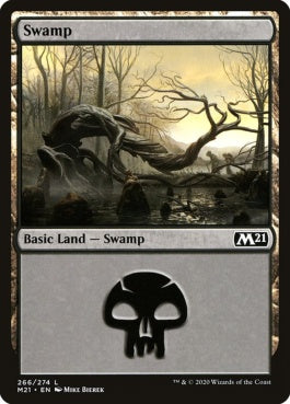 naokuroshop MTG [M21][266][土地][C][EN][沼/Swamp] NM