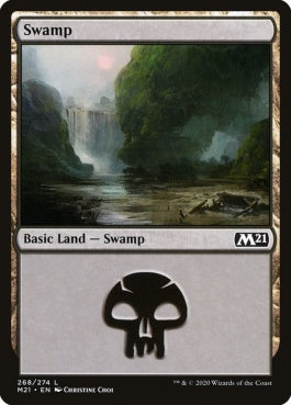 naokuroshop MTG [M21][268][土地][C][EN][沼/Swamp] NM