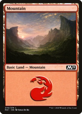 naokuroshop MTG [M21][270][土地][C][EN][山/Mountain] NM