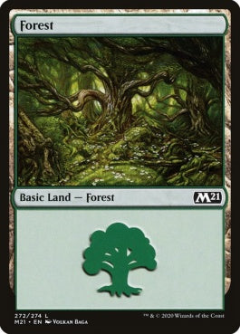 naokuroshop MTG [M21][272][土地][C][EN][森/Forest] NM