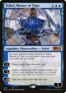 naokuroshop MTG [M21][275][青][M][EN][時の支配者、テフェリー/Teferi, Master of Time] NM