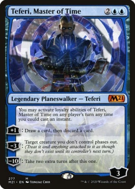 naokuroshop MTG [M21][277][青][M][EN][時の支配者、テフェリー/Teferi, Master of Time] NM