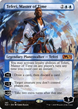 naokuroshop MTG [M21][281][青][M][EN][時の支配者、テフェリー/Teferi, Master of Time] NM