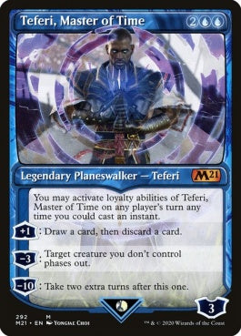 naokuroshop MTG [M21][292][青][M][EN][時の支配者、テフェリー/Teferi, Master of Time] NM