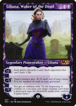 naokuroshop MTG [M21][297][黒][M][EN][死者を目覚めさせる者、リリアナ/Liliana, Waker of the Dead] NM