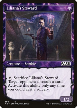 naokuroshop MTG [M21][300][黒][C][EN][リリアナの使用人/Liliana's Steward] NM