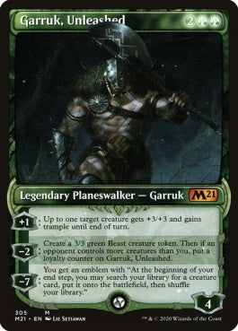 naokuroshop MTG [M21][305][緑][M][EN][解き放たれた者、ガラク/Garruk, Unleashed] NM