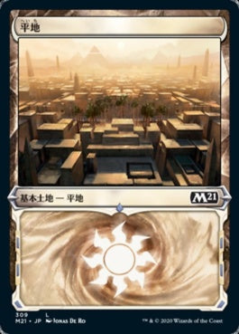 naokuroshop MTG [M21][309][土地][C][JP][平地/Plains] NM