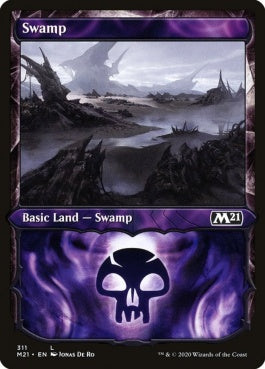 naokuroshop MTG [M21][311][土地][C][EN][沼/Swamp] NM