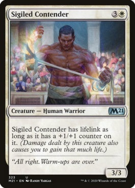 naokuroshop MTG [M21][323][白][U][EN][印章持ちの挑戦者/Sigiled Contender] NM