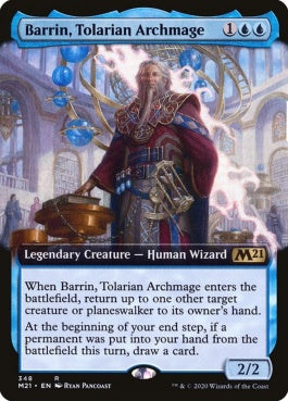 naokuroshop MTG [M21][348][青][R][EN][トレイリアの大魔導師、バリン/Barrin, Tolarian Archmage] NM