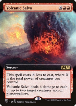 naokuroshop MTG [M21][371][赤][R][EN][一斉噴火/Volcanic Salvo] NM