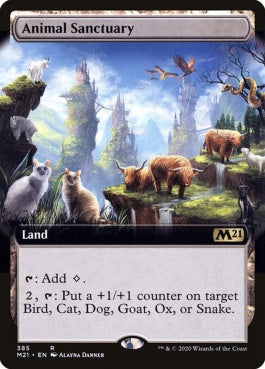 naokuroshop MTG [M21][385][土地][R][EN][鳥獣保護区/Animal Sanctuary] NM