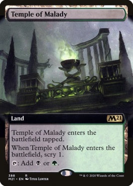 naokuroshop MTG [M21][388][土地][R][EN][疾病の神殿/Temple of Malady] NM