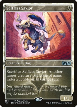 naokuroshop MTG [M21][393][白][U][EN][無私の救助犬/Selfless Savior] NM